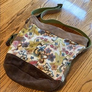 LUCKY BRAND Vintage Inspired Canvas & Leather Tote